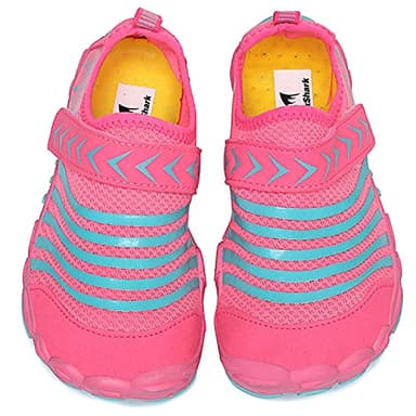 Quickshark Kids Water Shoes Boys Girls Barefoot Aqua Socks Lightweight Quick Dry Sandals Slip On Walking Sneakers for Beach Pool Swim 1-Pink 1 Big Kid - Image 2