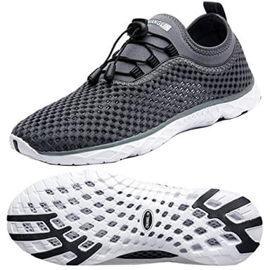 Zhuanglin Men's Quick Drying Aqua Water Shoes,3-Second Drainage & All-Terrain for Swimming,Hiking,Yoga - Image 1
