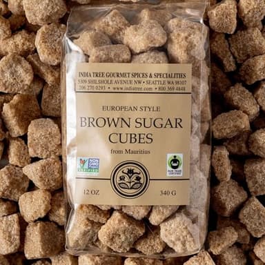 Pure Brown Sugar Cubes , All-Natural Gourmet Sweetener for Coffee, Tea, and Baking , 12 Oz Bag (Pack of 1) - Image 2