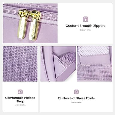 LOVEVOOK Laptop Backpack for Women, Water Resistant Travel Work Backpacks Purse Stylish College Bookbag Business Teacher Nurse Computer Bag with USB Charging Port, Fits 15.6" Laptop - Image 7