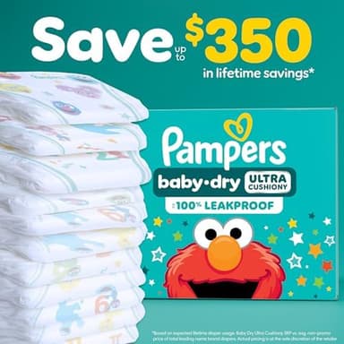 Pampers Diapers - Baby Dry - Size 1, 120 Count, Absorbent Disposable Infant Diaper (Packaging May Vary - Image 5