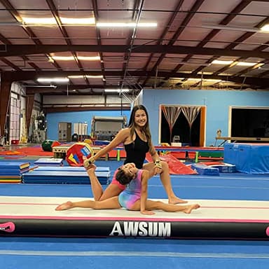 AWSUM 23ft x 6.6ft x 8inches Air Gymnastics Mat Inflatable Tumble Track Mats with Electric Pump for Home Use/Gym - Image 6