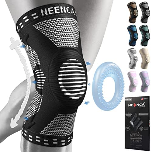 NEENCA Professional Knee Brace for Pain Relief, Medical Knee Support with Patella Pad & Side Stabilizers, Compression Knee Sleeve for Meniscus Tear, ACL, Joint Pain, Runner, Workout - Single - Image 1