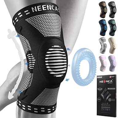 NEENCA Professional Knee Brace for Pain Relief, Medical Knee Support with Patella Pad & Side Stabilizers, Compression Knee Sleeve for Meniscus Tear, ACL, Joint Pain, Runner, Workout - Single - Image 1