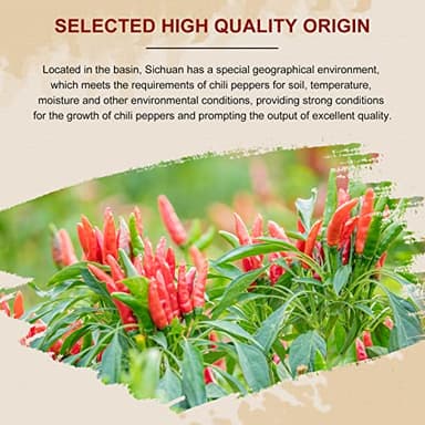 52USA Whole Dried Chilli Peppers, Medium Spicy Dried Chilies 4 Oz, Natural and Premium Red Chili Pepper, Szechuan Red Peppers, Whole Dry Chili Pepper, Medium Hot - Image 5