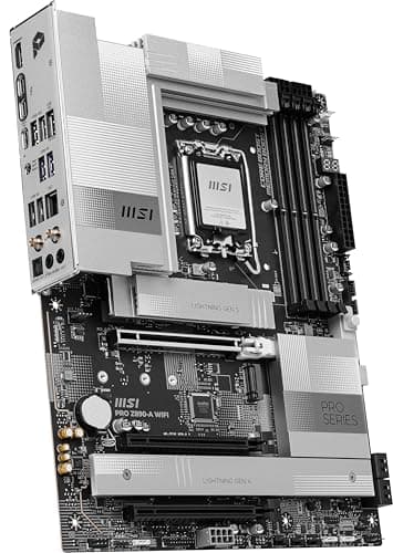 MSI PRO Z890-A WiFi ProSeries Motherboard (Supports Core Ultra Series 2 Intel Processors, LGA 1851, DDR5, PCIe 5.0, M.2, SATA, 5Gbps LAN, USB Type-C, Wi-Fi 7, Bluetooth 5.4, Thunderbolt 4, ATX) - Image 4