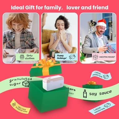 Mini Label Printer - Portable Bluetooth Label Maker Machine with Tape, HP4 Sticker Maker for Kitchen Storage, Home Organization - Image 7