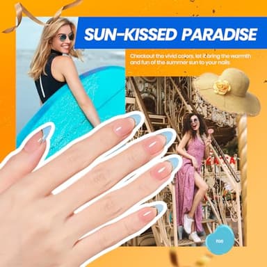 Beetles Gel Nail Polish Kit with U V Light -54 Pcs Gel Nail Kit Four Seasons Glow 32 Colors Set with Base Matte & Glossy Top Coat Soak Off Home DIY Manicure Nails Beginners Gifts for Women Teen Girls - Image 5