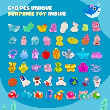 48pcs Bath Bombs for Kids with Toy Inside, Organic Colorful Bubble Bath for Kids Safe, Best Birthday, Party, Easter Bath Bombs Gift Set for Girls and Boys - Image 2