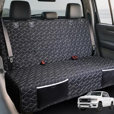 Meginc Dog Car Seat Covers for Back Seat,Waterproof Pet Bench Seat Covers for Trucks Ford f150/Ram1500/Nissan Frontier/Toyota Tacoma/GMC Canyon/Silverado Scratch Nonslip Truck Seat Cover for Dogs - Image 1