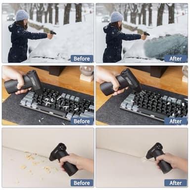 Koilboane Compressed-Air-Duster Brushless Electric Air Blower, Mini Powerful Cordless Rechargeable 8000mAh Battery Jet Dry Portable Jet Turbo Fan Dust Snow Blower for Cleaning Car/Keyboard/PC/Home - Image 9