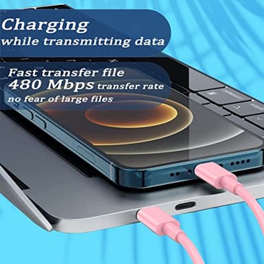 Multi USB Charging Adapter Cable Kit, USB C to iOS Device Adapter Box, Conversion Set A & Type C to Male Micro/Type C/iOS Device, Data Transfer, Card Storage, Tray Eject Pin, Phone Holder (Pink) - Image 5