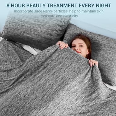 Elegear Revolutionary Cooling Blanket Twin, Absorbs Heat to Keep Body Cool for Night Sweats, Arc-Chill3.0 Cool Fiber Q-Max>0.5 for Hot Sleepers, Lightweight Summer Cold Blankets for Sleeping 59" x 79" - Image 4