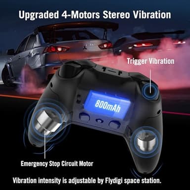 FLYDIGI Vader 4 Pro PC Controller Force Adjustment Lever Joystick, Hall & Micro Triggers, 1000Hz Report Rate, 4-Motor Stereo Vibration, 800mAh, Multi-Platform for PC/NS/Android/TV (No Xbox/PS) - Image 6