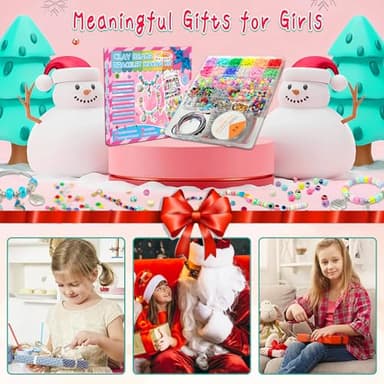 leitait Girls Toys Bracelet Making Kit -3400pcs Charm Jewelry Making Kit Supplies,Unicorn/Mermaid Crafts Birthday Christmas Gifts for Girls Ages 5 6 7 8 9 10 11 12 Years Old - Image 6