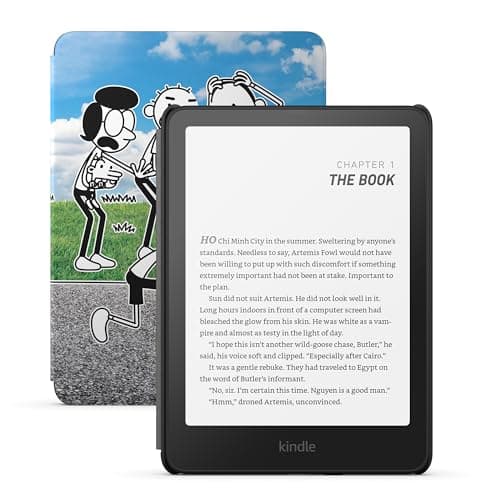 Amazon Kindle Paperwhite Kids 16GB (newest model) – Larger 7" glare-free display. Kids read an average of 1+ hour per day with Kindle – Diary of a Wimpy Kid - Image 1