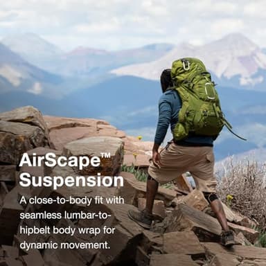 Osprey Aether 55L Men's Backpacking Backpack, Deep Acorn Red, L/XL - Image 4