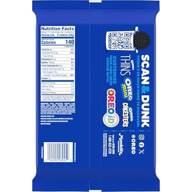 OREO Dark Chocolate Creme Chocolate Sandwich Cookies, Family Size, 12 - 17 oz Packs - Image 3