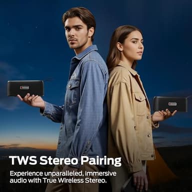 Monster Shock Portable Bluetooth Speaker,30W Loud Sound, IPX6 Waterproof Speaker,17 Hours Playback, Bluetooth 5.4 TWS Pairing Portable Wireless Speaker for Home, Outdoors - Image 7