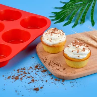 12 Cups Silicone Muffin Pan - Nonstick Cupcake Pan 1 Pack Regular Size Silicone Mold for Baking - Image 6