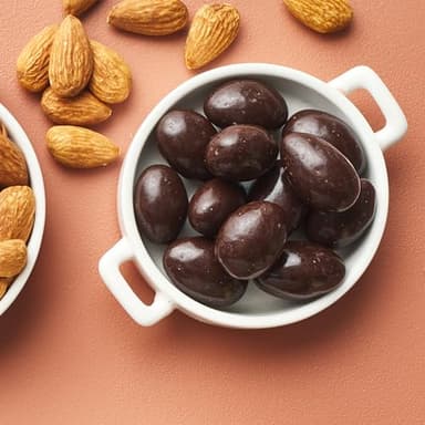 Yupik 60% Dark Chocolate Covered Almonds, 2.2 lb (35.2 oz), Kosher, Whole Nuts, Almonds Dipped in Chocolate, Crunchy & Smooth, Dark Chocolate Candy, Classic Sweet Snacks - Image 5