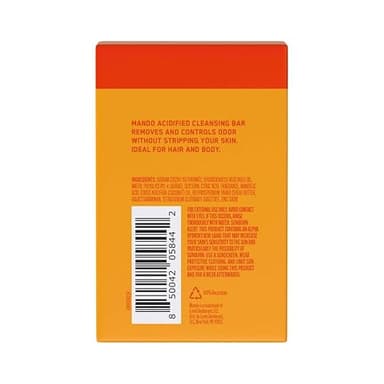 Mando Acidified Cleansing Bar - 24-Hour Odor Control - Removes Odor Better than Soap - Moisturizing Formula - SLS Free, Paraben Free - Safe For Sensitive Skin - Bourbon Leather - Image 2