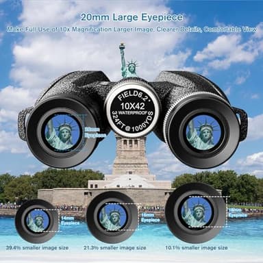 IPX7 Waterproof Powerful 10x42 Binoculars for Adults high Powered Hunting Birding Travel Theater Astronomy Bird Watching Stargazing Star Gazing Opera geo Safari Marine Birdwatching - Image 5