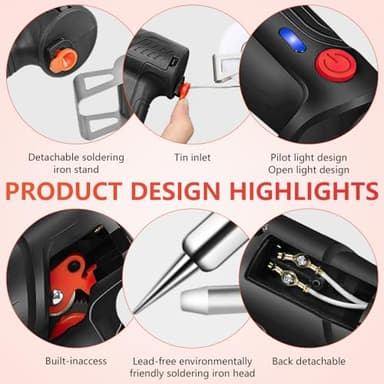 Ayyecoeeye Welder Five-Piece Set, Versatile Internally Heated Industrial Laser Welding Tools, 3 In 1 Handheld Rust Removal/Cutting/Welding with Spare Tin Wire - Image 6