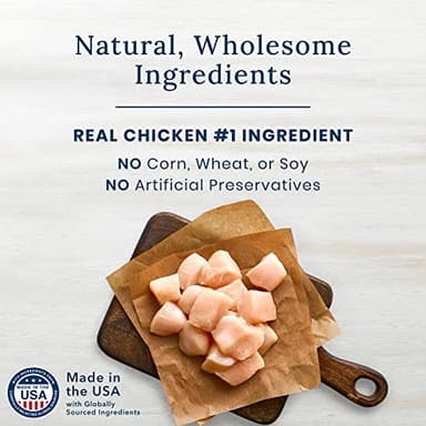 Blue Buffalo True Chews Premium Jerky Cuts Dog Treats, Made in the USA with Natural Ingredients, Chicken, 32-oz Bag - Image 3