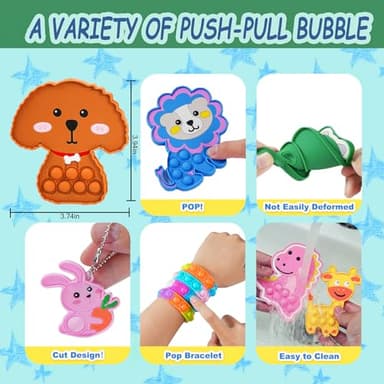 1000 Pcs Party Favors for Kids, Fidget Toys Bulk, Prizes for Kids, Fidget Stocking Stuffers Birthday Party Gifts, Carnival Treasure Classroom Prizes Box, Goodie Bag Stuffers, Birthday Party Toys - Image 5