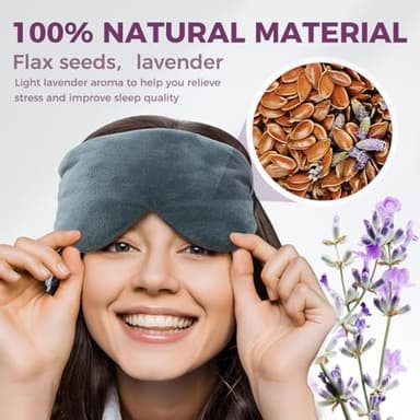 Aroma Season Microwave Activated Warm Eye Compress for Dry Eyes, Heated Eye Masks for Dry Eyes, Moist Heat Delivers Warm Compress for Blepharitis, Stye - Image 4