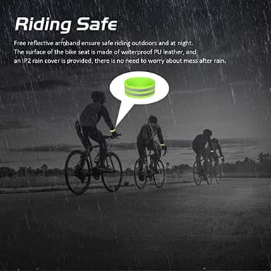 Twomaples Bicycle Seat, Bike Seat for Women Men Extra Comfort Wide, Oversized Comfortable Seats Saddle for Peloton Bikes, Fit for Exercise Bikes, Electric Bikes, Mountain Bikes, Cruiser Bikes - Image 8