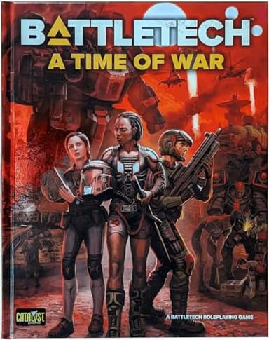 BattleTech A Time of War RPG - Role Playing Game for 2+ Players, Ages 14+, 1.5 Hours+ Play Time - Catalyst Game Labs