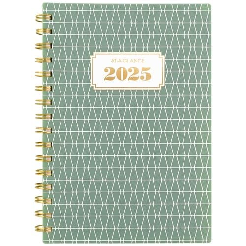 AT-A-GLANCE 2025 Planner, Weekly & Monthly, 5-1/2" x 8-1/2" Small, Badge, Tile (1722T-200-25) - Image 1