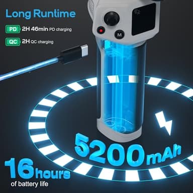 ZHIYUN CINEPEER Weebill 3E, 3-Axis Lightweight Gimbal Stabilizer for DSLR & Mirrorless Camera Canon/Sony/Panasonic/Nikon, 3KG Payload, Native Vertical Shooting, Bluetooth Shutter Control - Image 5