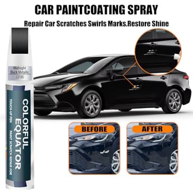 218 Attitude/Midnight Black Metallic Touch Up Paint for Toyota, Car Paint Pen Scratch Repair Two-In-One Touch Up Paint, Premium Car Scratch Remover for Deep Scratches - Image 3