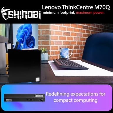 Lenovo ThinkCentre M70Q Gen 2 Mini PC | Intel Core i5-11500T | 32GB RAM | 1TB NVME | Wi-Fi+ BT | Windows 11 Pro | Mini Desktop Computer (Renewed) (32GB RAM + 1TB NVME) - Image 5
