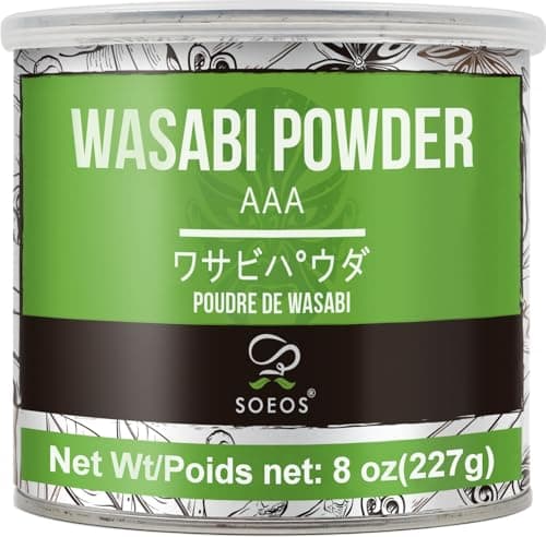 Soeos Wasabi Powder 8oz (227g), Premium Wasabi Powder for Sushi and Sashimi - Image 1