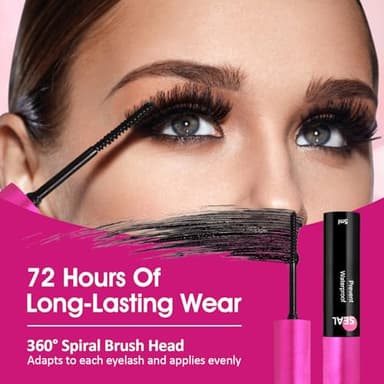 Lash Bond and Seal Waterproof for 72 Hours, Long Lasting 2-in-1 Lash Glue for Eyelash Clusters Lash Cluster Glue - 5ml+5ml - Image 2