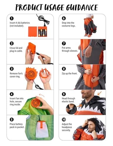 Spooktacular Creations Halloween Inflatable Costume, Full Body Unicorn Blow Up Costume for Adults Dress Up Holiday Themed Cosplay Parties(Purple) - Image 4