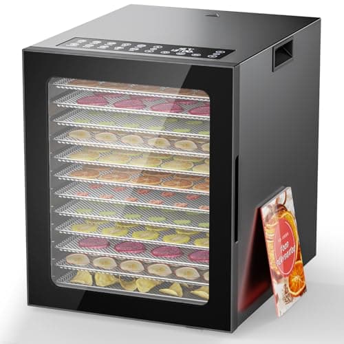 Food Dehydrator 12 Trays Large Dryer Machine, Commercial Stainless Steel Dehydrators - Image 1