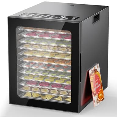 Food Dehydrator 12 Trays Large Dryer Machine, Commercial Stainless Steel Dehydrators - Image 1