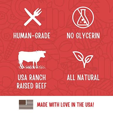 Full Moon Beef Jerky Healthy All Natural Dog Treats Human Grade Made in USA Grain Free 11 oz - Image 6