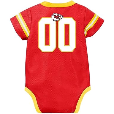 Gerber Unisex Baby Standard NFL Jersey Onesie Bodysuit, Team Color, 3-6 Months - Image 2