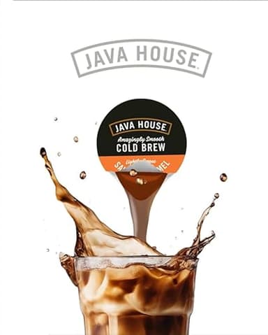 Java House Single-Serve Cold Brew Coffee Pods – Lightly Sweetened Salted Caramel – 100% Arabica – 12 Pods – Shelf Stable, Ready Hot or Iced, Travel-Friendly, TSA Approved - Image 4