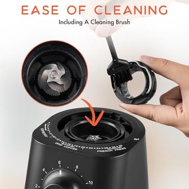 Ollygrin Coffee Grinder Electric, Conical Burr Coffee Bean Grinder with 30 Grind Settings - Image 6