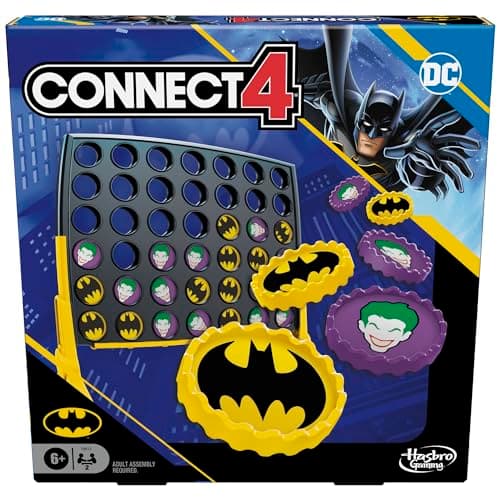 Connect 4 Batman Game | Batman-Themed 4 in a Row Game | Ages 6 and Up| for 2 Players | Strategy Board Games for Kids and Families (Amazon Exclusive) - Image 1