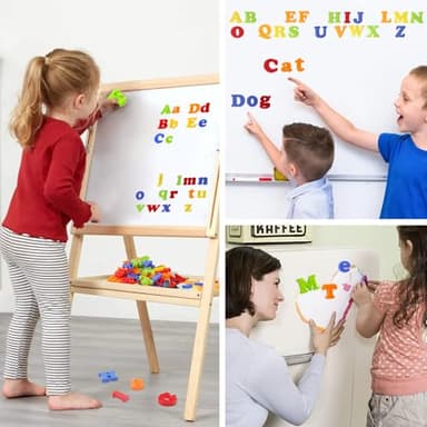 LovesTown 104 PCS Alphabet Magnetic Letters and Numbers for Toddlers,ABC 123 Fridge Educational Set,Great Learning Gift from Parents or Teachers - Image 5