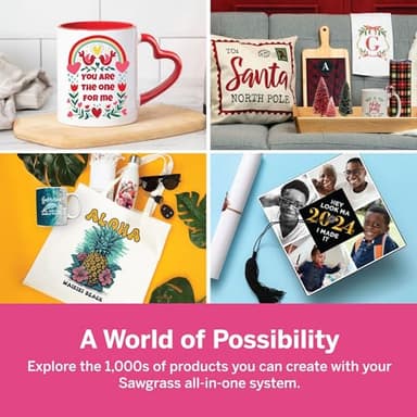 Sawgrass SubliJet UHD Sublimation Ink Cartridge - Black, Cyan, Magenta, Yellow 4 Pack - High-Performance Ink for SG500 & SG1000 Sublimation Printers - Long-Lasting, High-Viscosity Gel Ink - Image 5