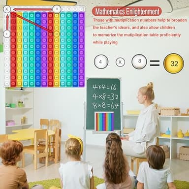 Math Games for Kids - Flash Cards for Kids - Pop it Practice with Addition, Subtraction, Multiplication & Division - Ideal for Math Learning and Skill Building. - Image 4